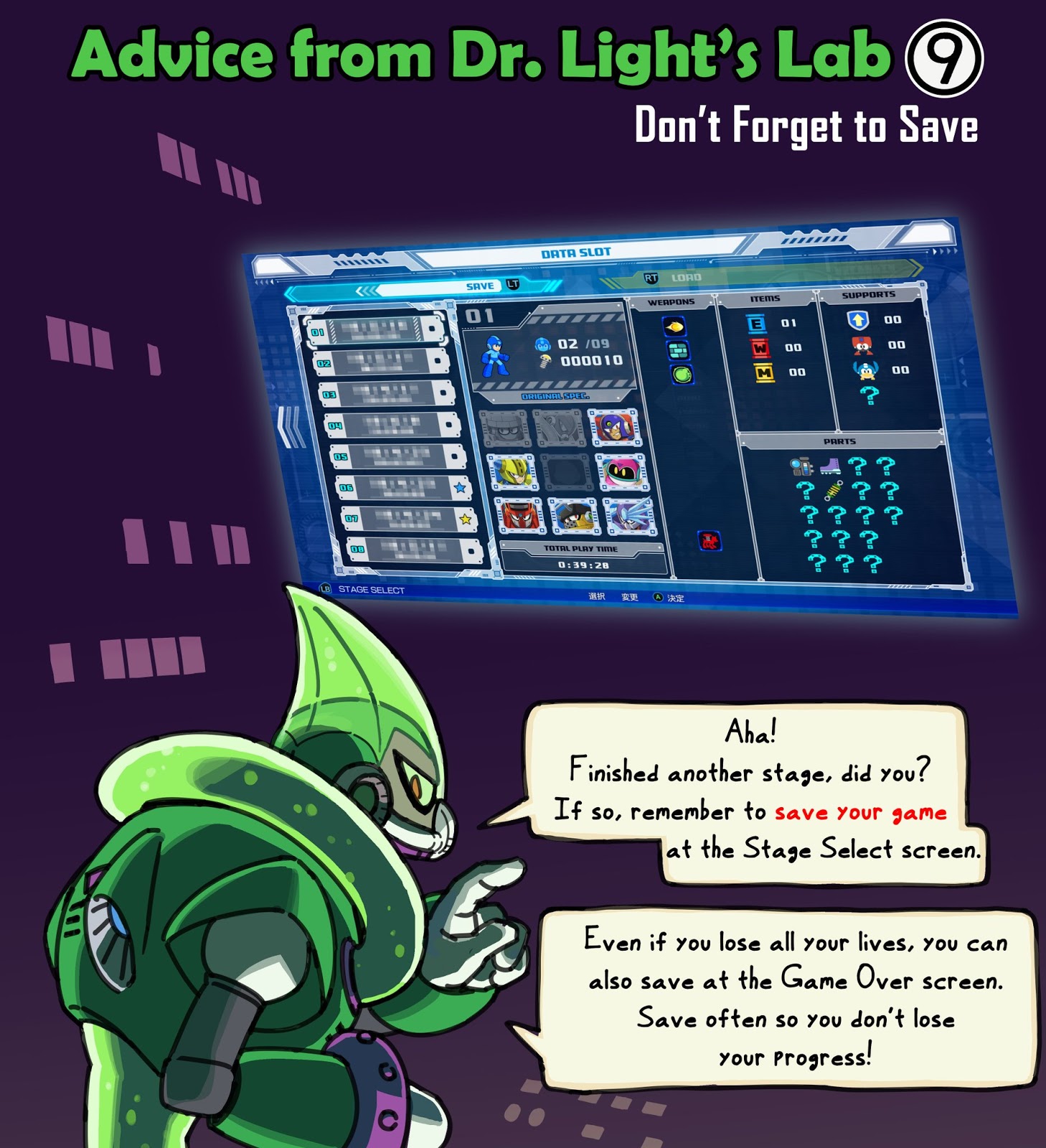 Mega Man World News Advice from Dr. Lights Lab Comics