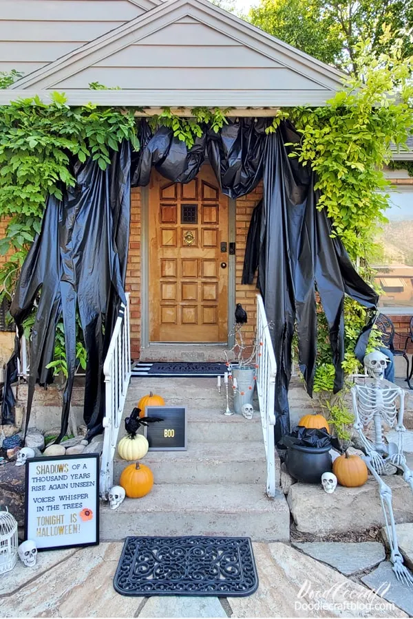 Halloween Porch Decorations with Oriental Trading!