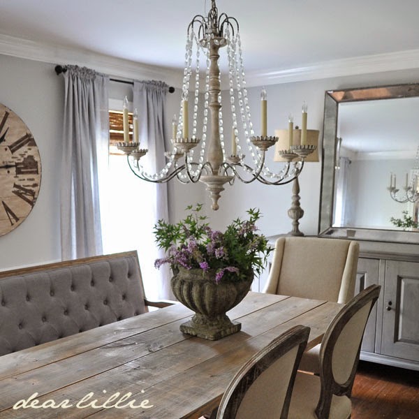 Dear Lillie: Our Updated Dining Room with a New Farmhouse Table and ...