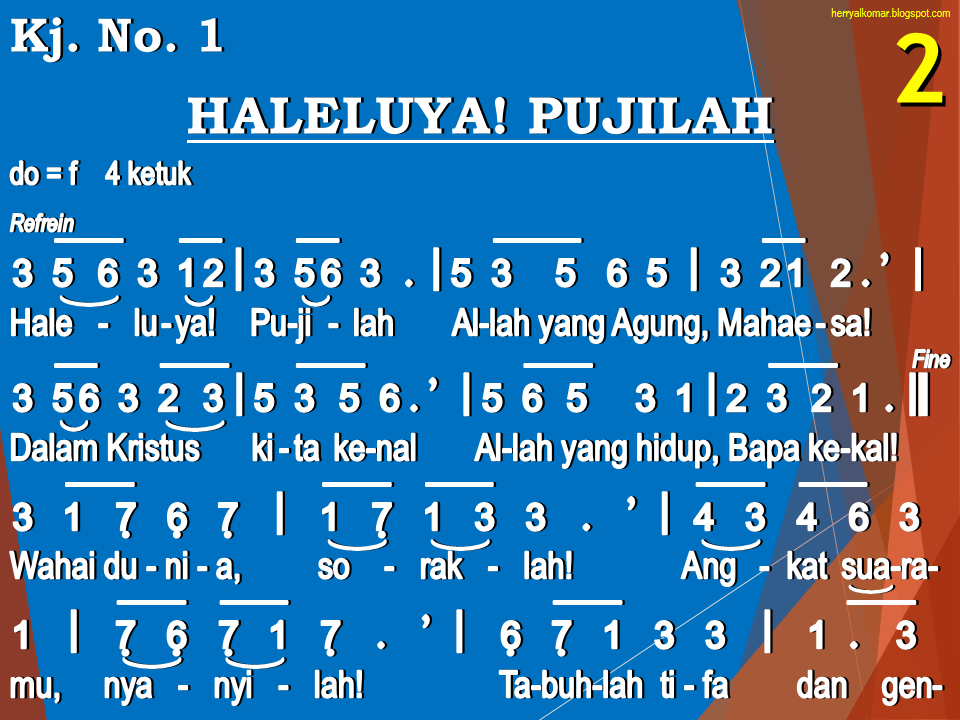 TouRoeroekan: Kidung Jemaat No. 1