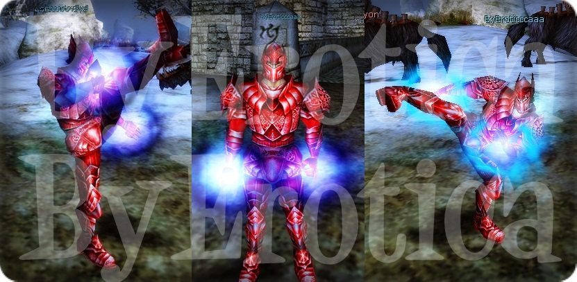 [ByErotica] Human Erkek Warrior Red Shell