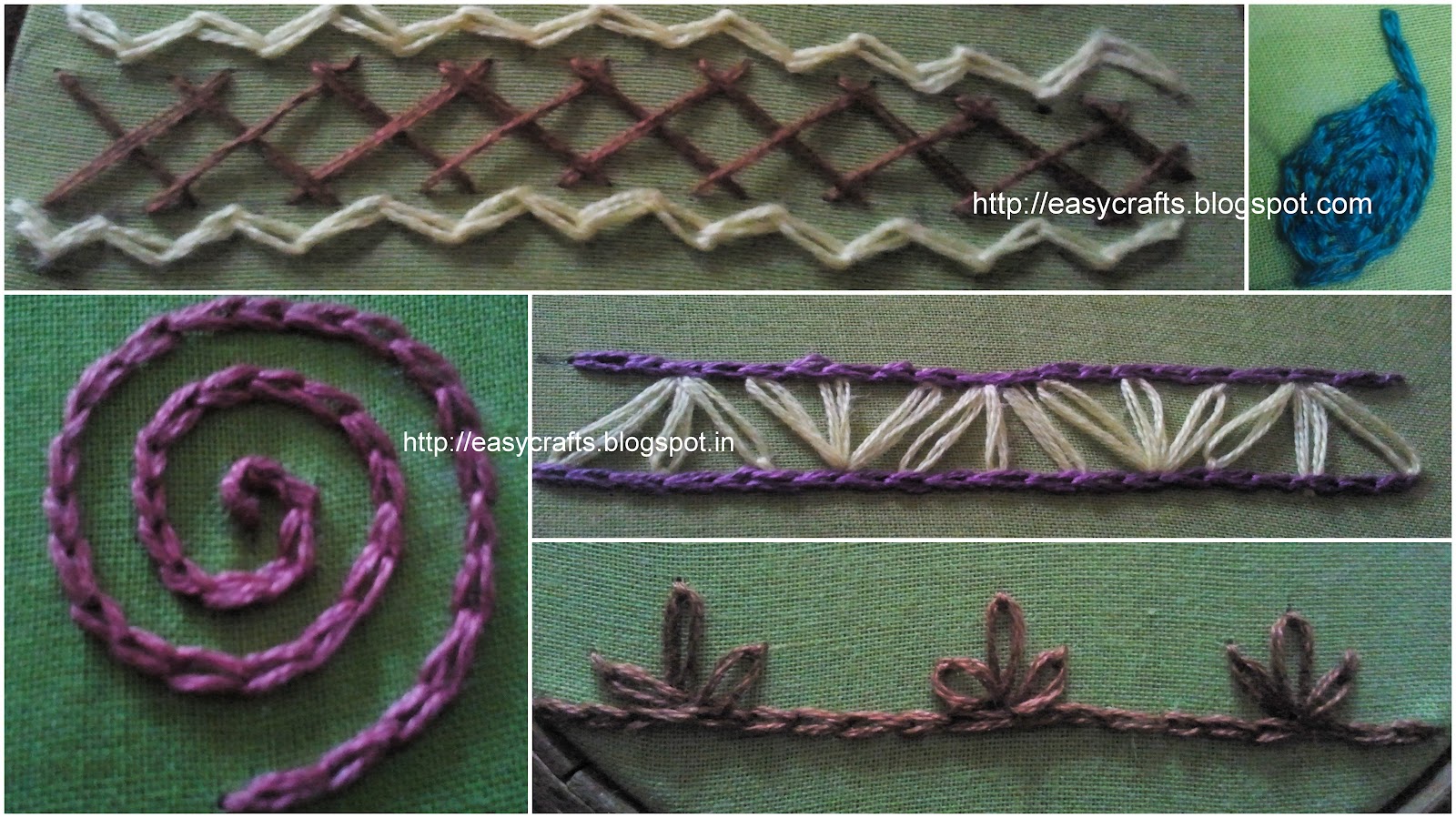 Easy crafts  explore your creativity chain stitch embrodiery Easy crafts  explore your creativity chain stitch embrodiery