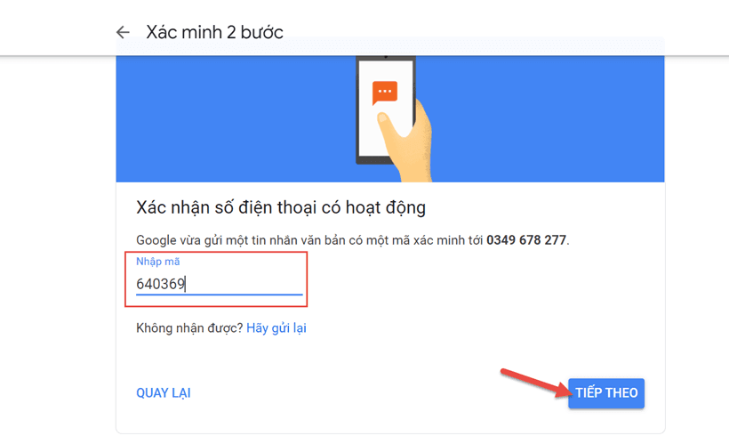 Cách bật bảo mật 2 lớp cho Gmail