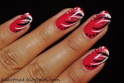 nail freehand simple heartnat
