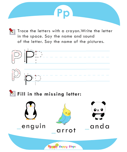 Activity Worksheet -2  Letter P