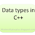 Different Data  Types in C++ Programming , int char long int double