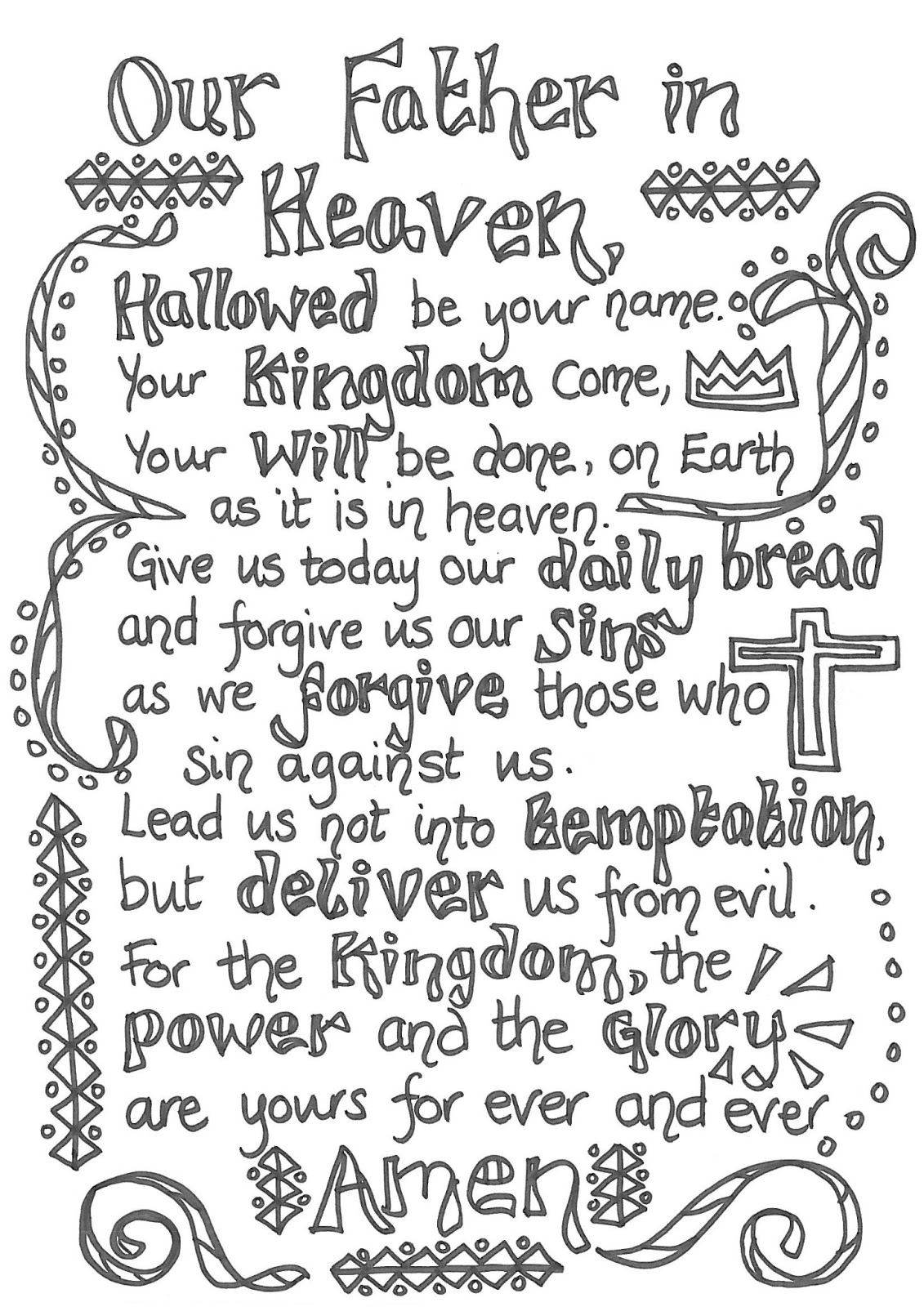 Printable Lord s Prayer Pdf Printable Lord s Prayer Pdf