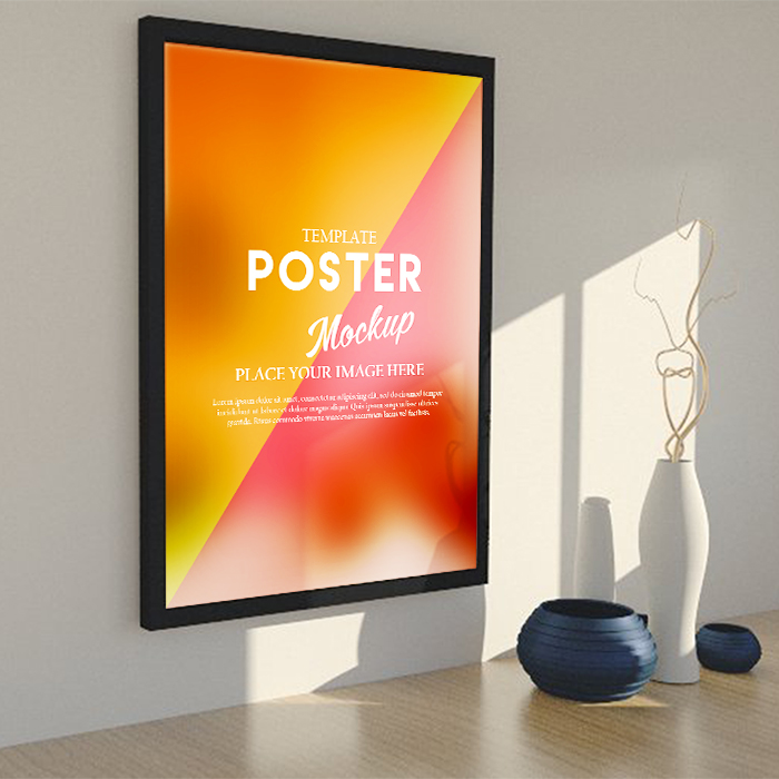 Wall Frame Poster Mockup Premium Template