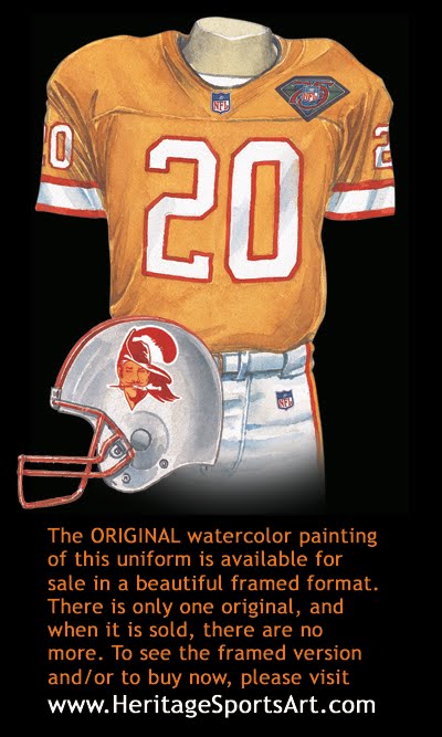 NFL Tampa Bay Buccaneers 1977 uniform original art – Heritage