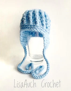 Free crochet pattern baby hat with ear flaps free crochet pattern  baby earflap hat