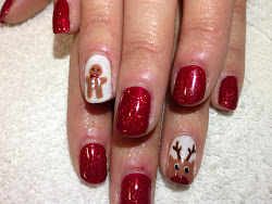 shellac nails nail christmas designs cnd gingerbread colors holiday gel manicure rudolph dark polish short envious others creative ecstasycoffee styles