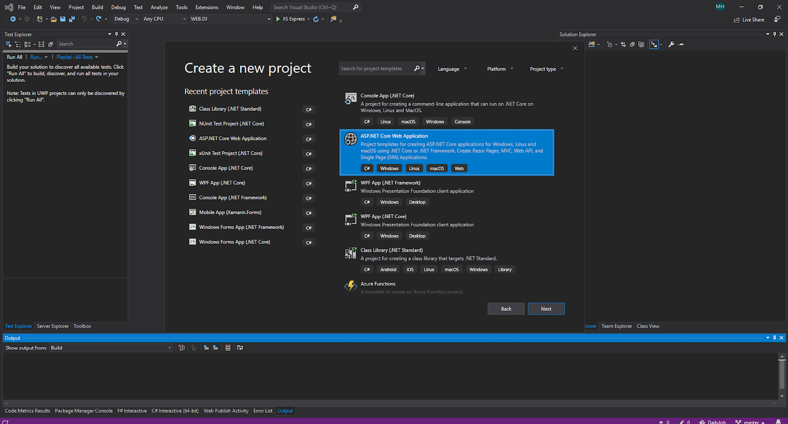 Core IOC container in extension methods