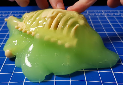 Glowing Slime from Zuru Smashers Mega Egg with Dino bones hidden inside