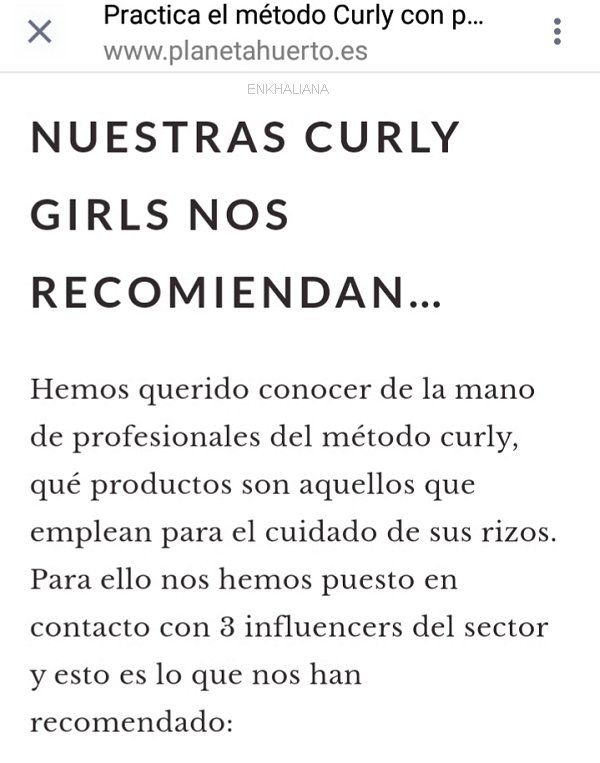 Método Curly Girl