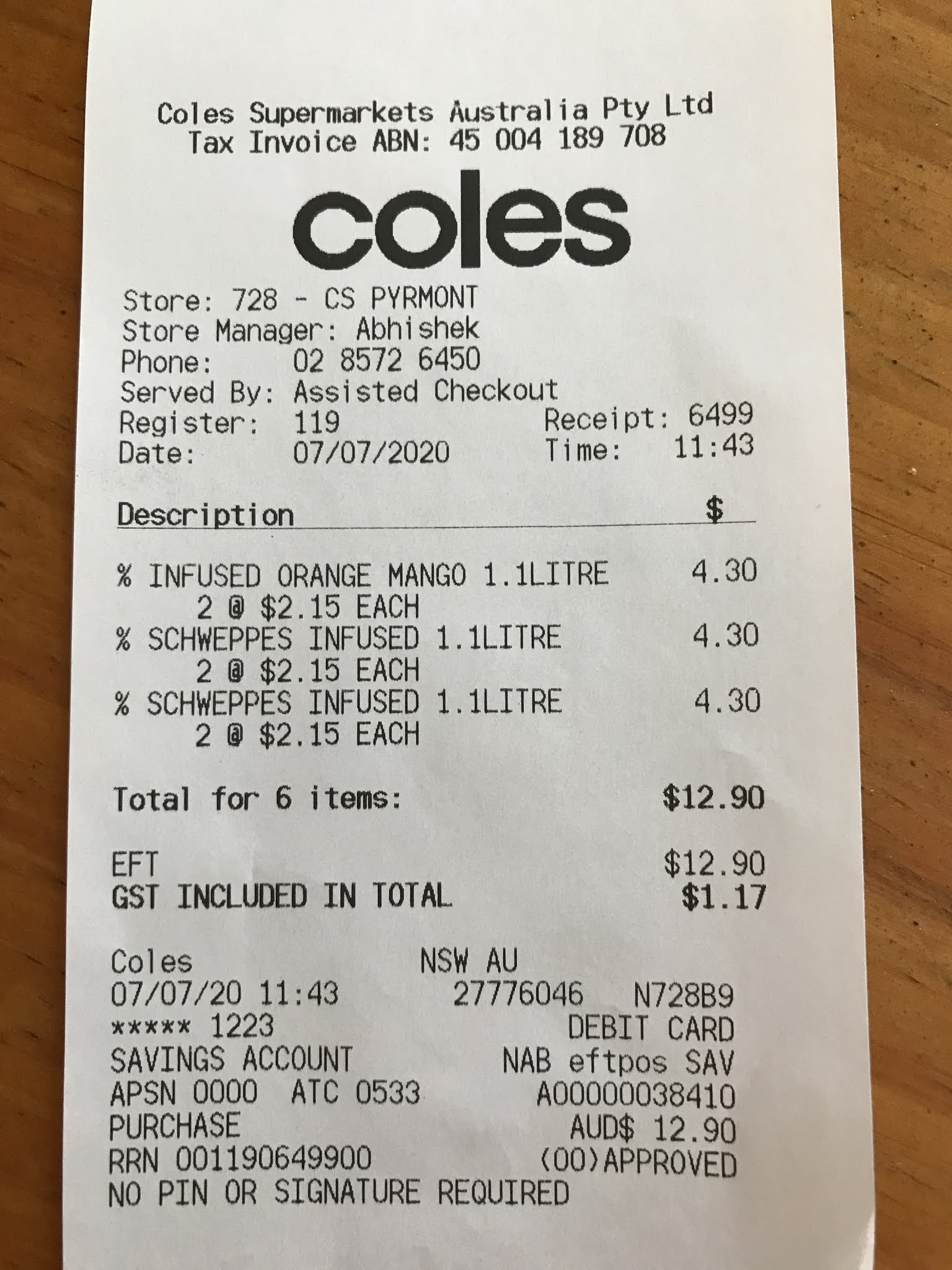 Happy Antipodean Grocery shopping list for July 2020