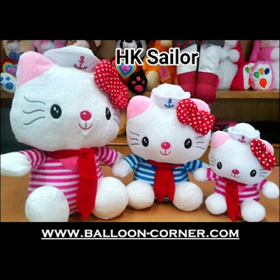 Boneka HELLO KITTY Sailor (Ukuran S, M, L)