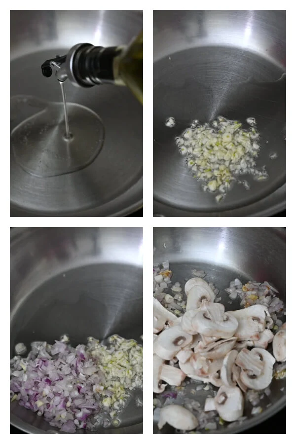 steps to make mushroom pasta