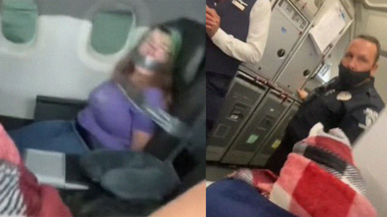 Mulher é amarrada em poltrona após morder comissário em avião nos EUA