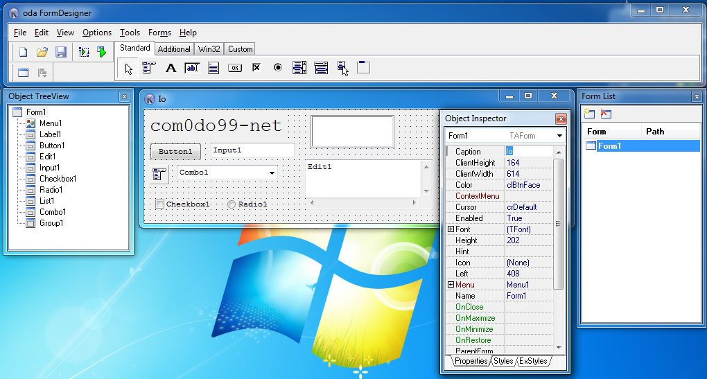 com0do99.netAutoIt GUI Designer: Koda 1.7.3.0