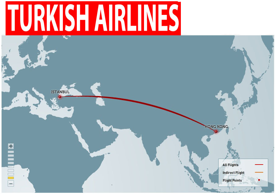 international flights Turkish Airlines routes map
