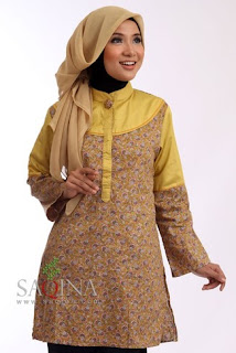 Gambar Baju Batik Wanita Muslimah