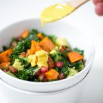 Kale Salad with Tahini and Turmeric Dressing Kale Salad with Tahini and Turmeric Dressing