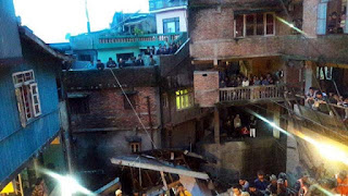 Old building collapse in Darjeeling Old building collapse in Darjeeling