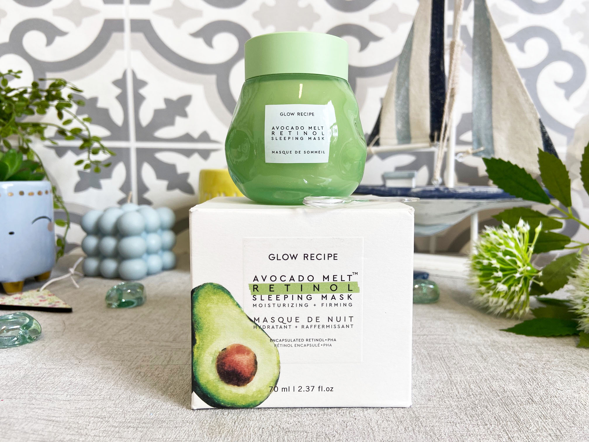The Glow Recipe Avocado Melt Retinol Sleeping Mask & Eye Sleeping Mask