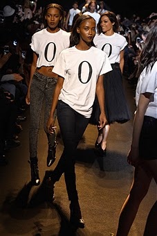Models at fashion show organised by Naomi Campbell charity