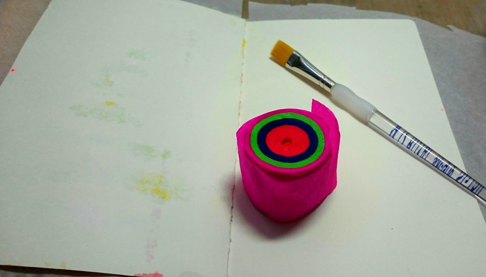 Stamps and Stencils Bleeding Tissue Paper technique