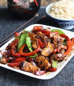 chinese take out stir fry chicken with garlic sauce recipe