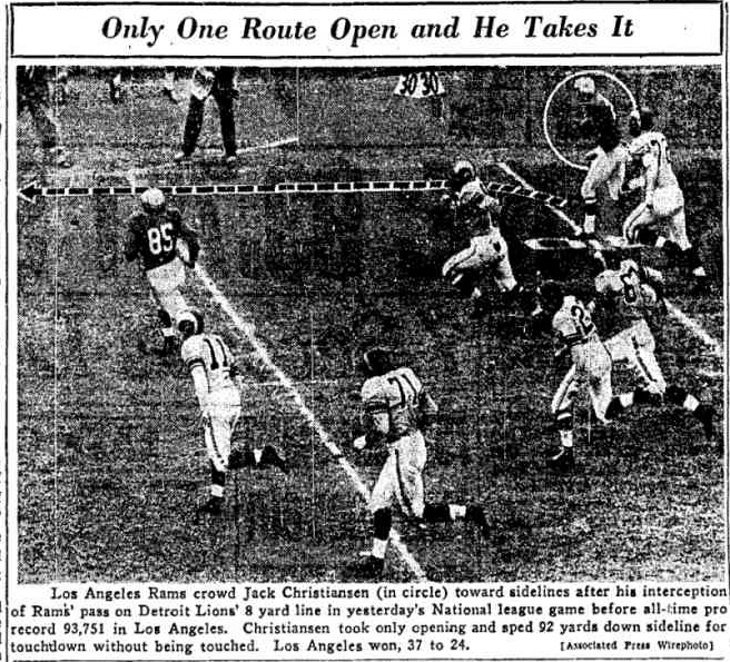 Bill's Update Blog 195059 Los Angeles Rams