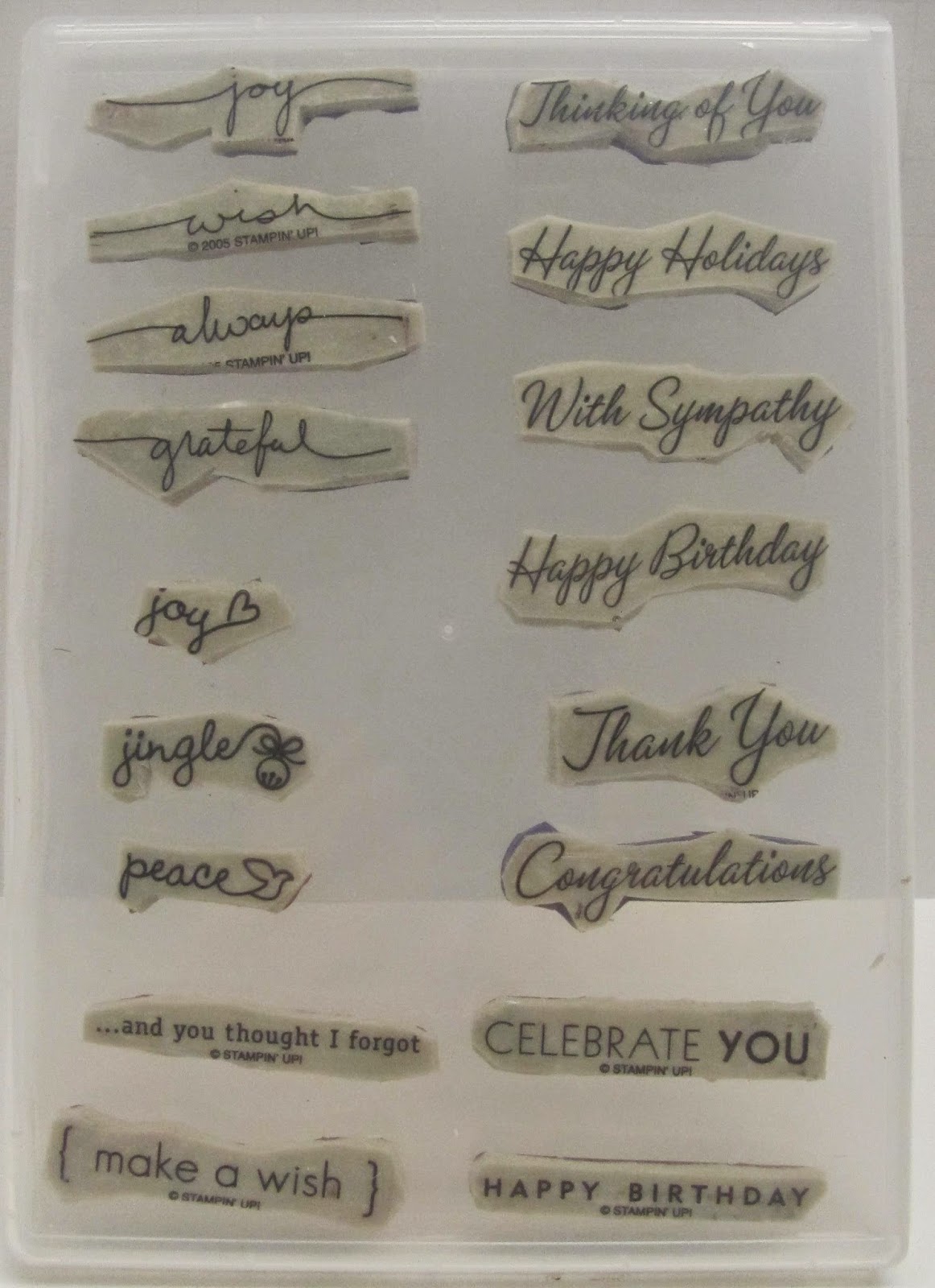 Personally Yours Converting Wood Mounted Stamp Sets to Clear Mount