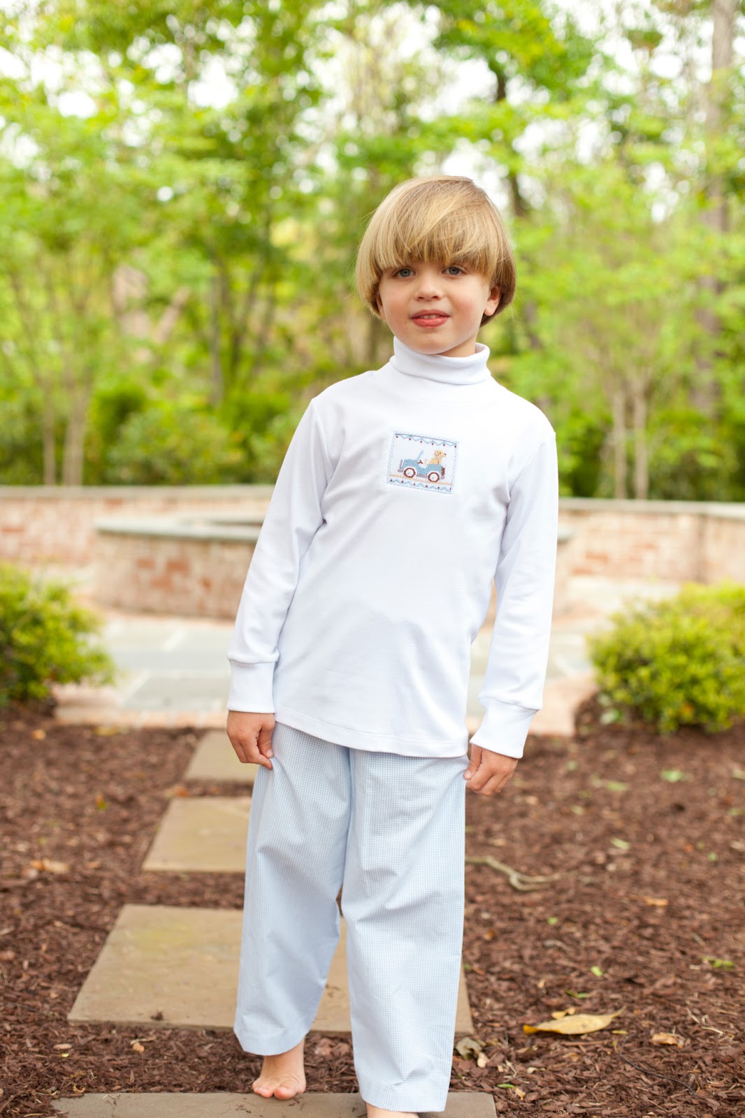 smocked children's clothing Puppies galore!!