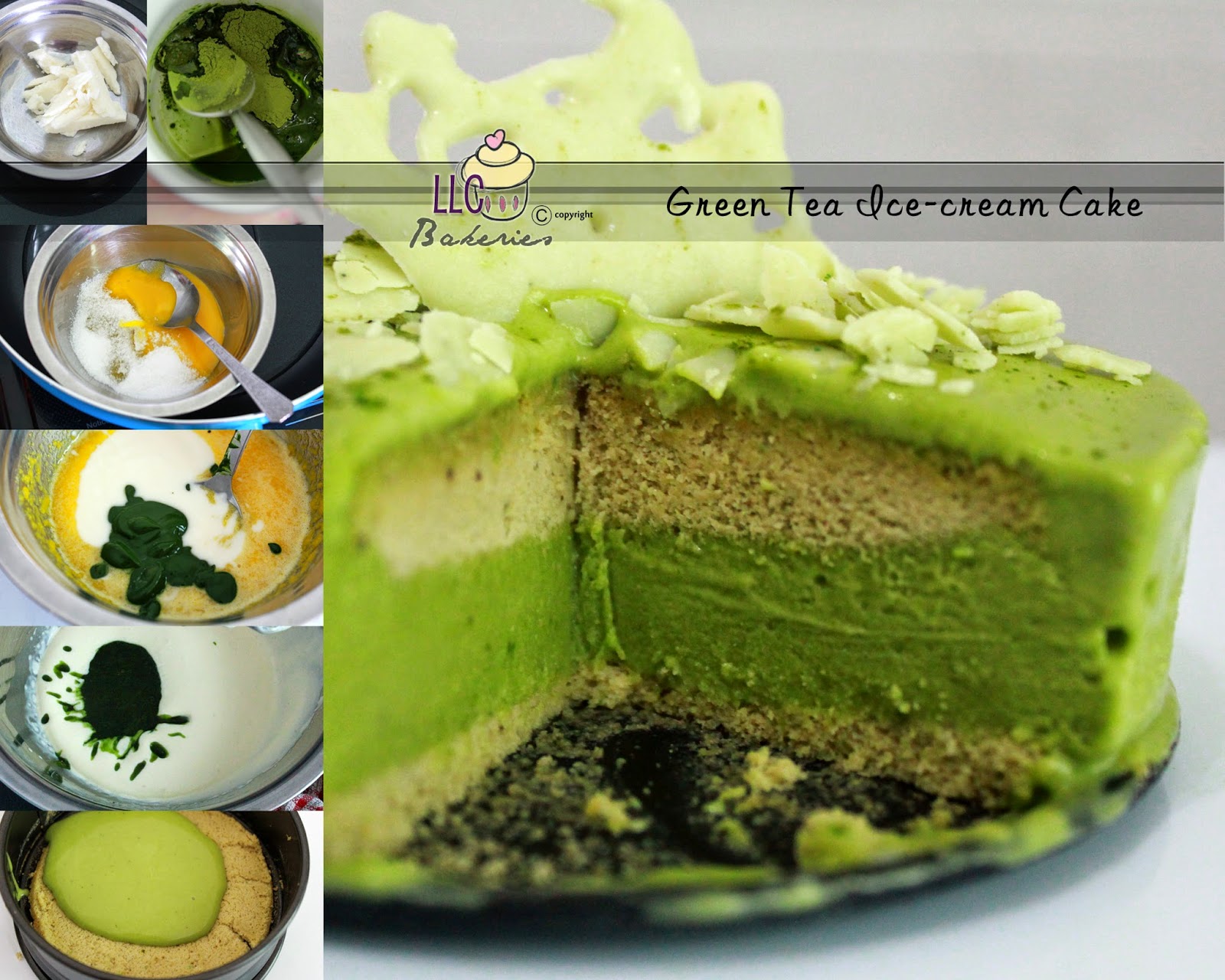 LLC Bakeries Green tea ice cream cake