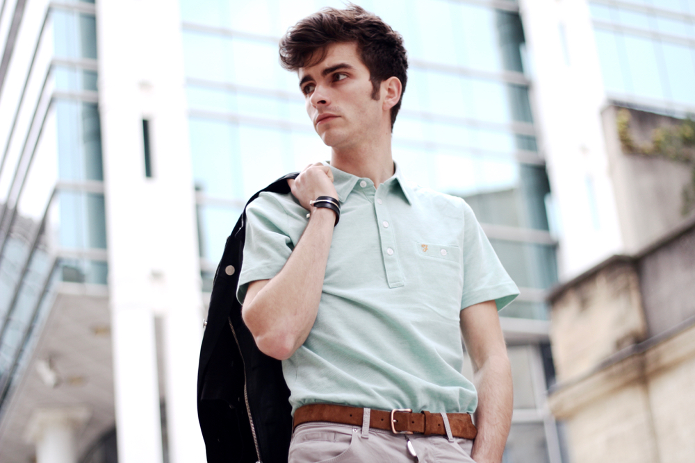 BLOG-MODE-STYLE-HOMME-masculin-farah-polo-menthe-bordeaux-paris-preppy-antony-moratohermes-binome-bracelet-dries-van-noten-biker-chino-streestyle