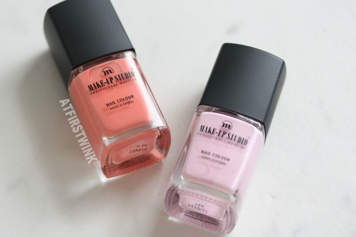 Review: Make-up Studio nail polish 129 - Tiger Lily and M94 - St. Tropez