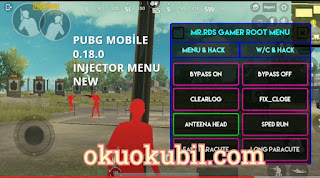 Pubg Mobile 0.18.0 Injector Mod Menu ESP, Anten Hile Temmuz 2020