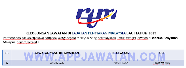Jabatan Penyiaran Malaysia (RTM)