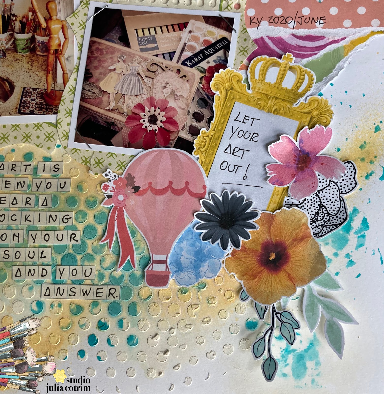 Studio Julia Cotrim {let your art out, layout de scrapbooking"} crop com Dea Albuquerque, by