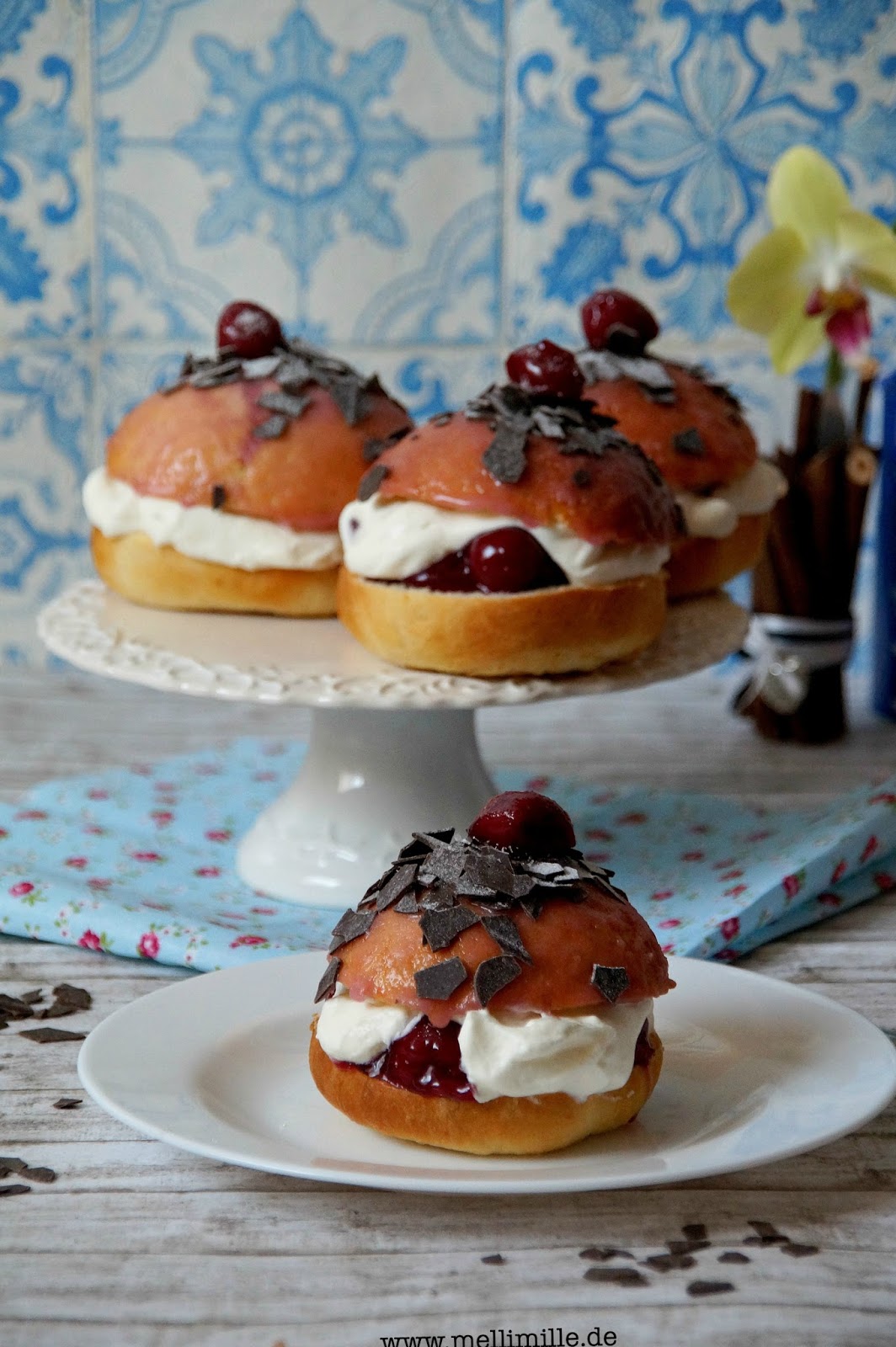 mellimille: Schwarzwälder Kirsch-Krapfen (Berliner, Kreppel ...