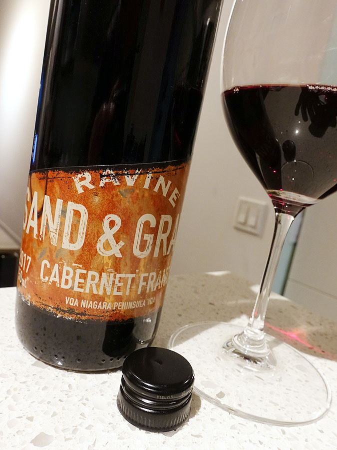 Ravine Vineyard Sand & Gravel Franc 2017 (Niagara) Wine Review