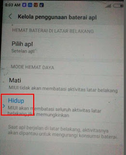 Mematikan Aplikasi Latar Belakang Xiaomi