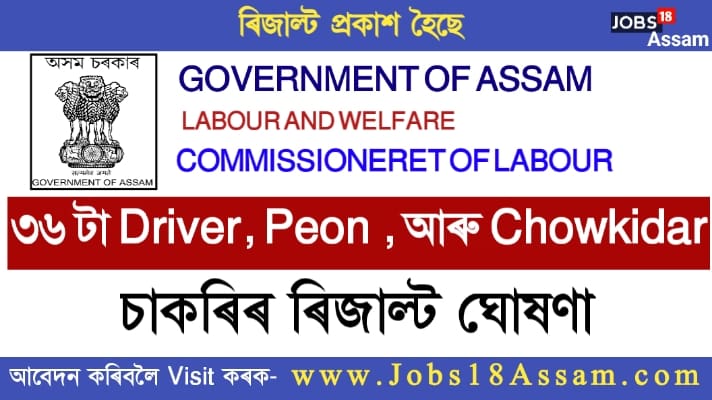 Commissionerate Of Labour Result 2021 - 36 Grade IV & Driver Vacancy