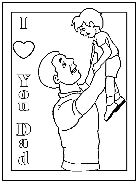 fahters day christian coloring pages - photo #7