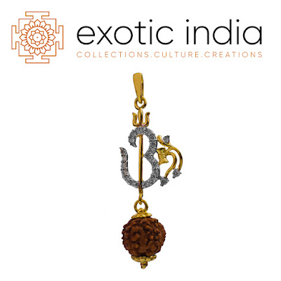 Shaivite Trident-Aum-Rudraksha Pendant Shaivite Trident-Aum-Rudraksha Pendant