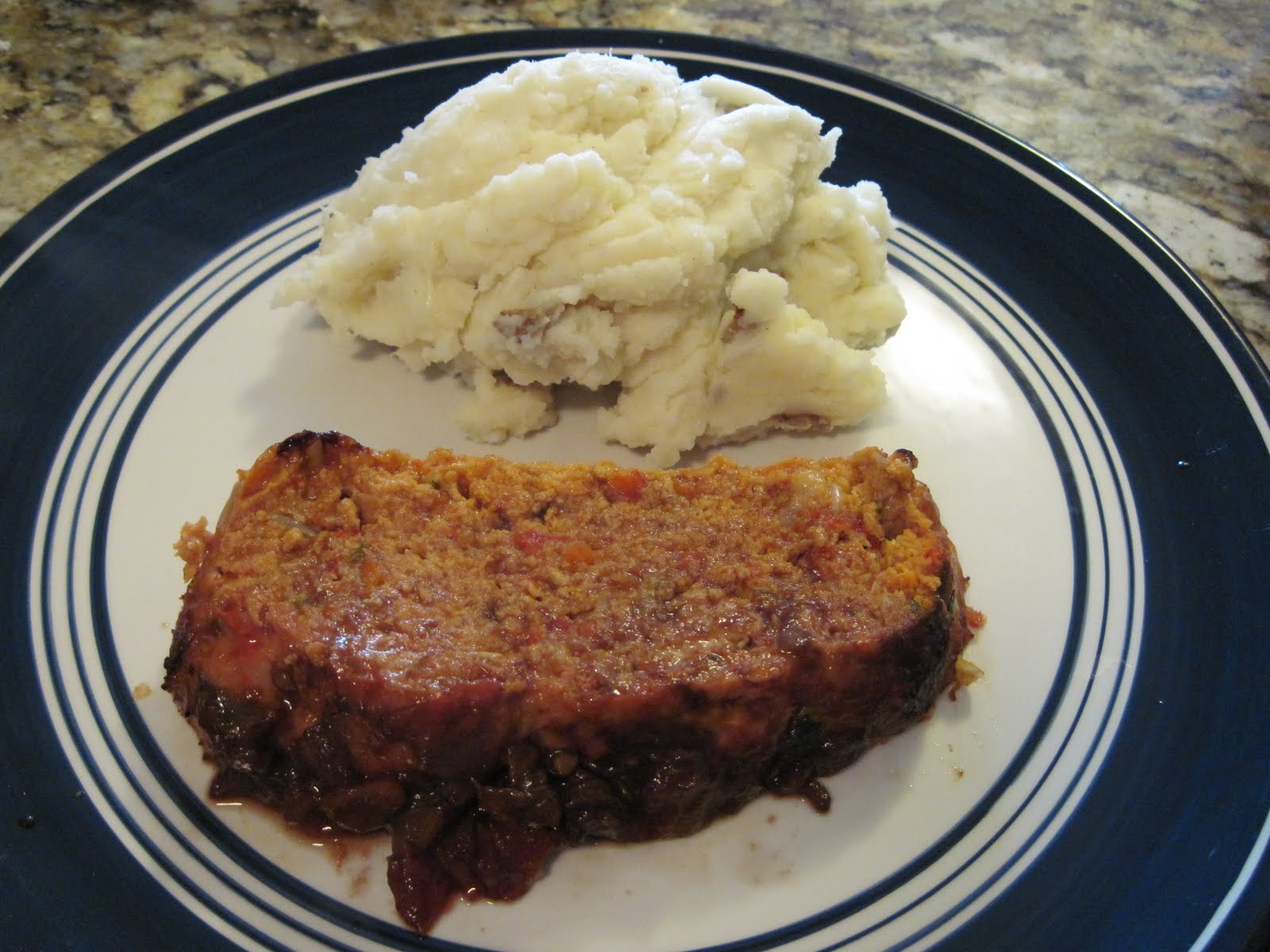 Modern Vintage Cooking Roasted Vegetable Turkey Meatloaf with Tomato