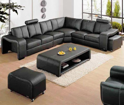 Leather Interior Design For Your Living Room , Home Interior Design Ideas ,