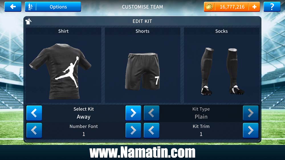Kit DLS Nike dan Logonya Namatin