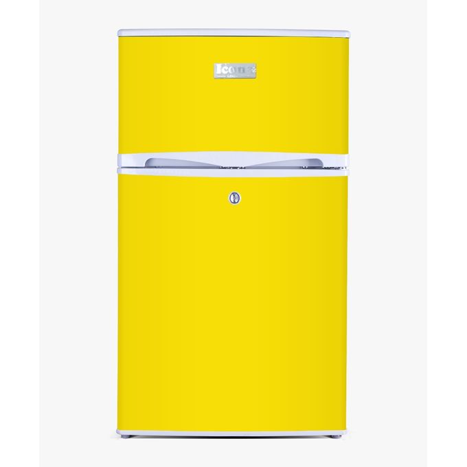 Yellow ICONA ILRF-1100DD A Double Door Refrigerator - 86 Litres 